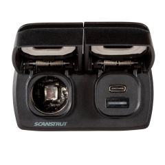 Scanstrut Flip Pro Multi - 12V  USB-A & C Socket (Front or Rear Fit)