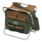 Shakespeare Folding Stool With Cooler Bag - Brown/Green