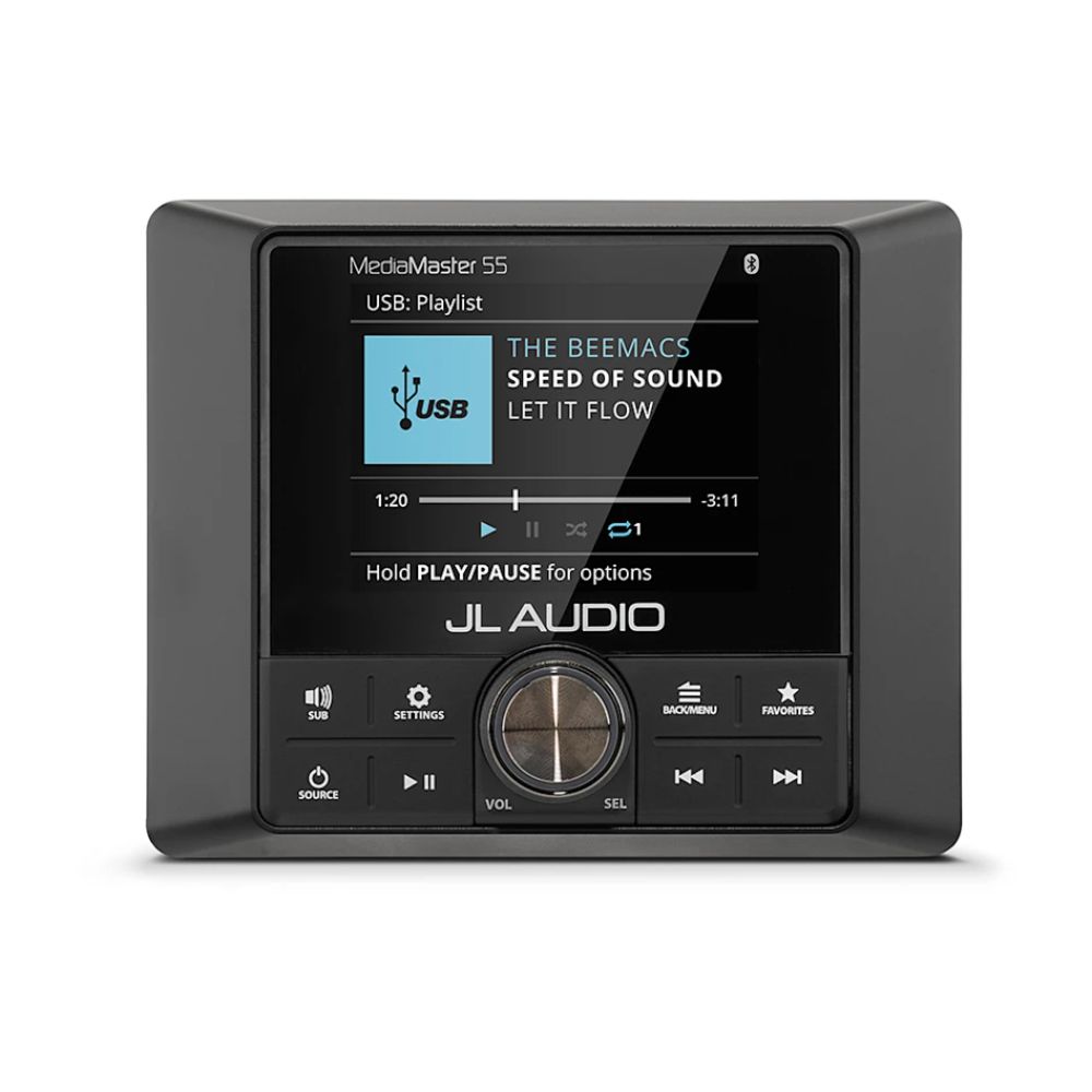 JL Audio MediaMaster 55 Marine Stereo With Full-Colour LCD