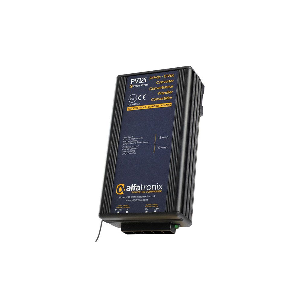 Alfatronix Powerverter CONVERTOR 24V DC - 12V DC Isolated 12A
