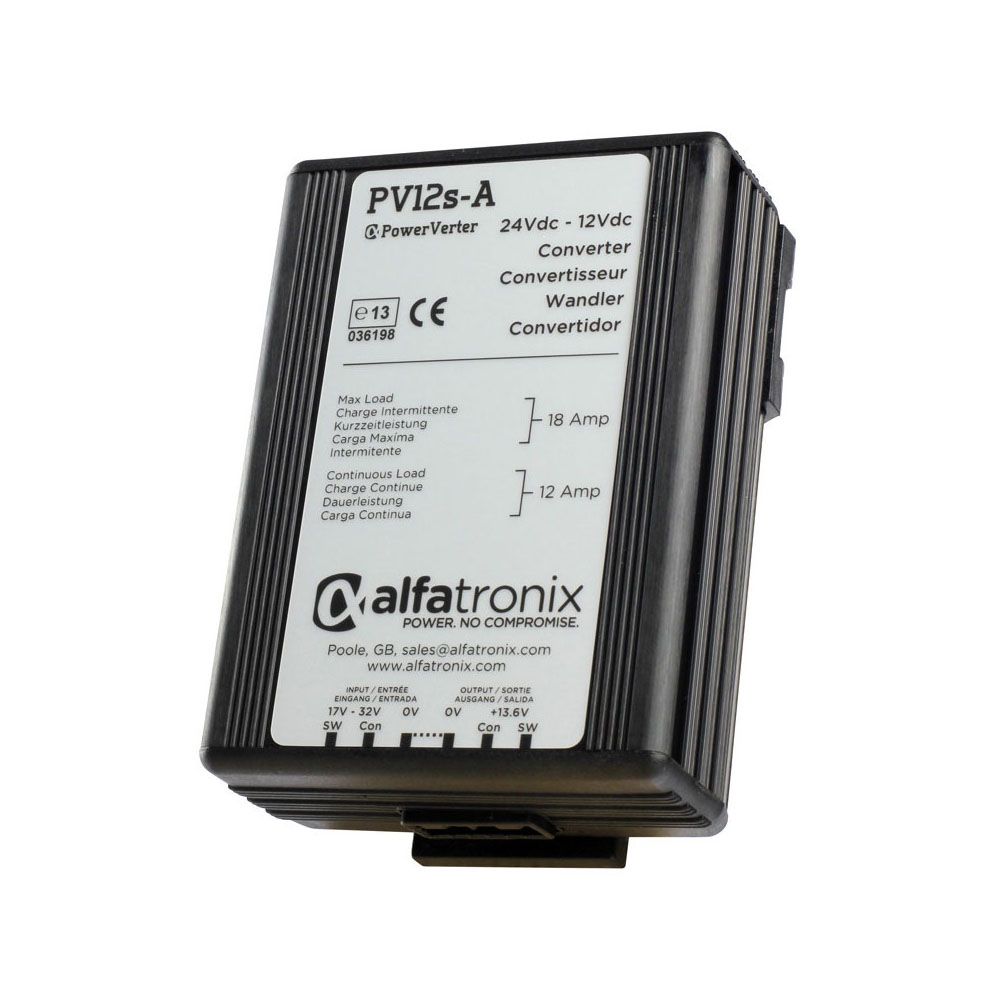 Alfatronix Powerverter CONVERTOR 24V DC - 12V DC Non Isolated DUAL