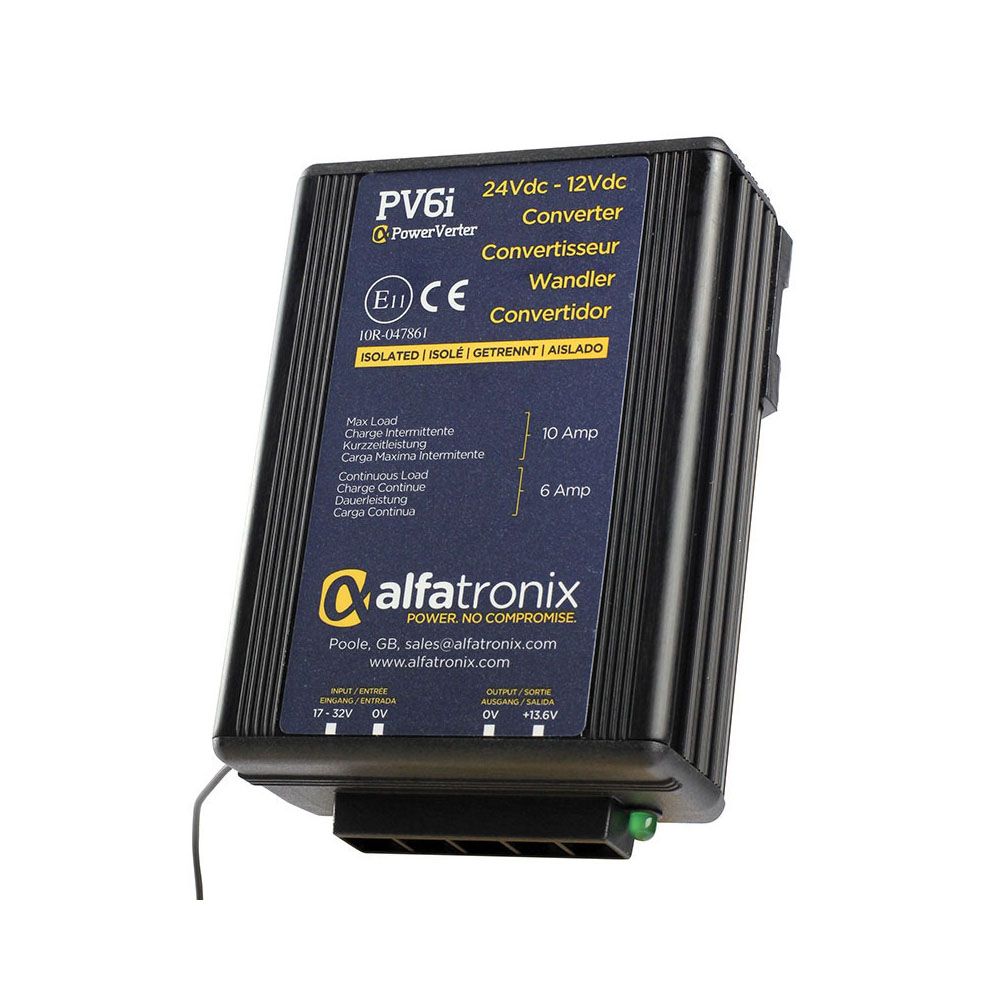 Alfatronix Powerverter CONVERTOR 24V DC - 12V DC Isolated 6A 