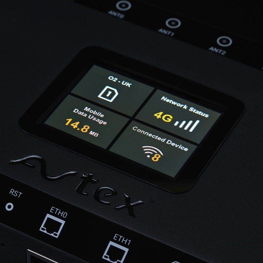 Avtex AMR104P 4G Wi-Fi CAT 6 Dual Sim Mobile Internet Solution - Black