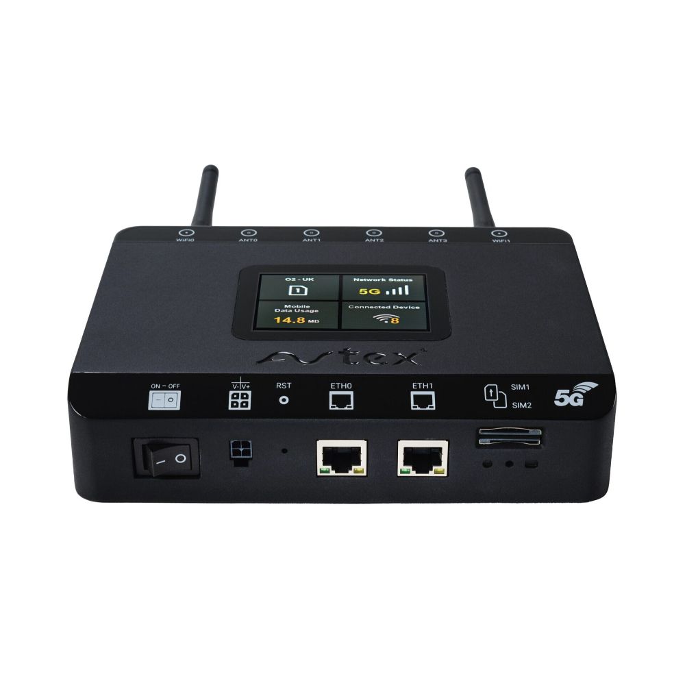 Avtex AMR105P 5G Wi-Fi CAT 6 Dual Sim Mobile Internet Solution - Black