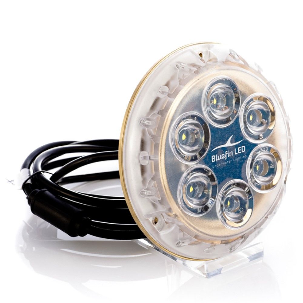 Bluefin LED Aluminium Piranha P6 SM Dual Colour Light - White/Blue