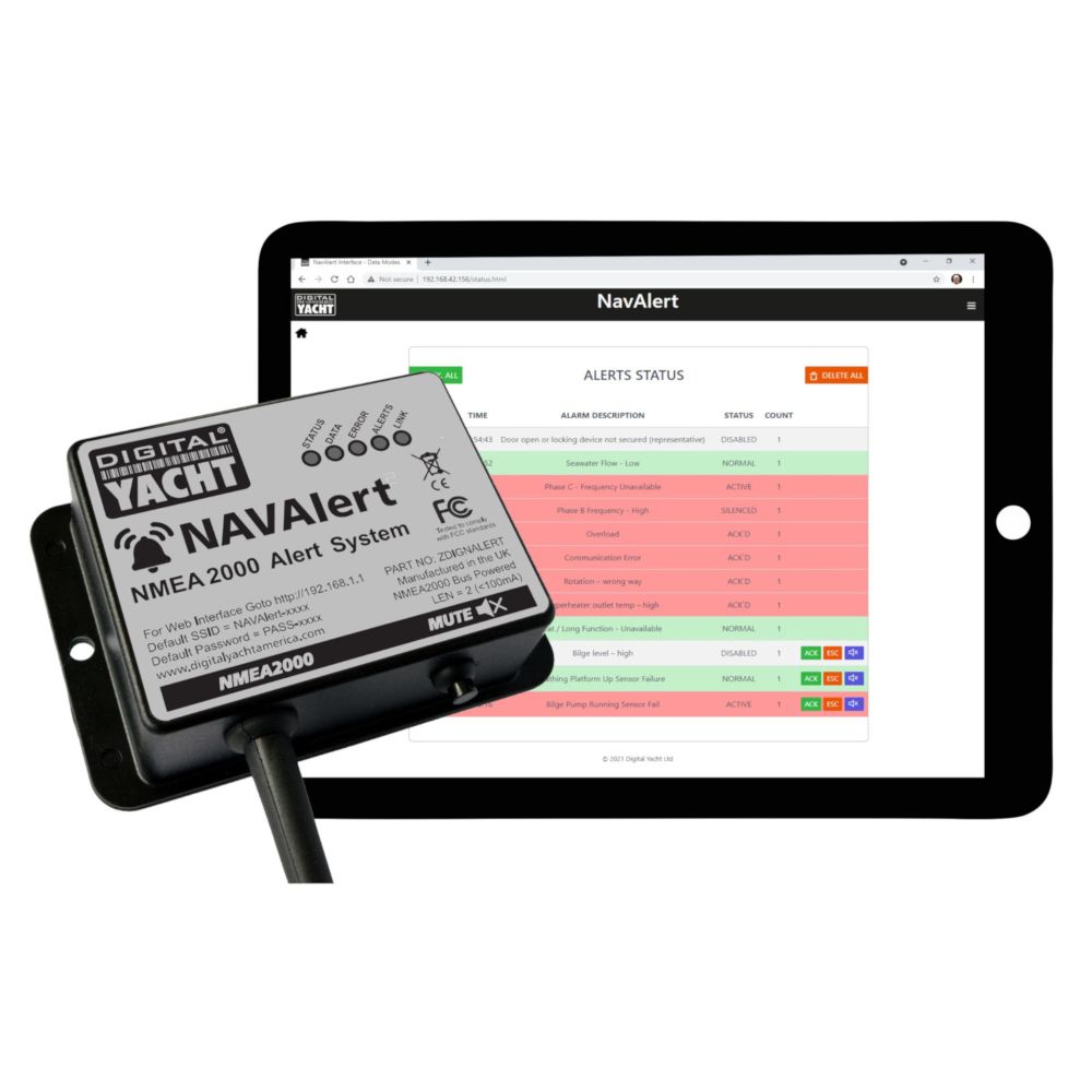 Digital Yacht NavAlert - NMEA 2000 Monitor & Alert System