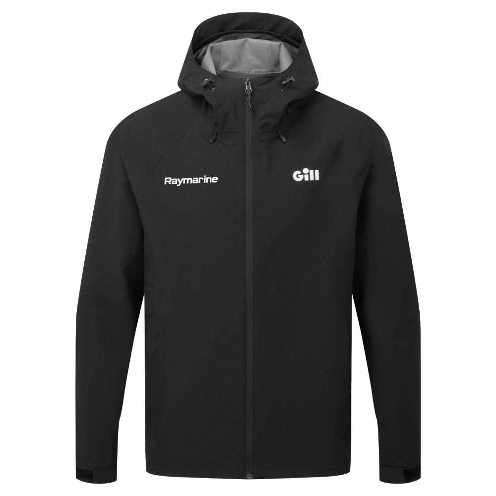 Raymarine Branded Gill Voyager Hooded Waterproof Jacket - Black