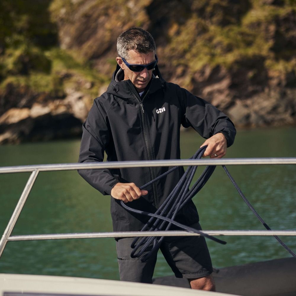 Raymarine Branded Gill Voyager Hooded Waterproof Jacket - Black