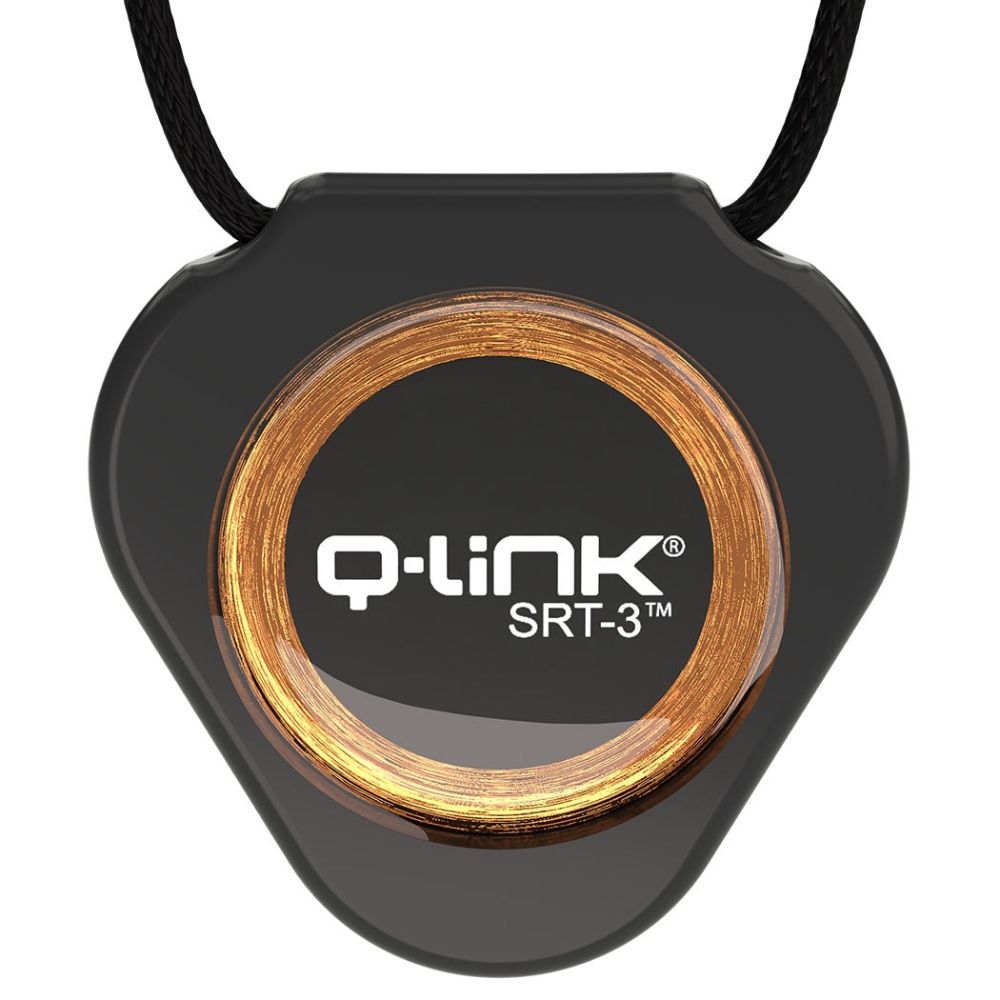 Q-Link SRT-3 Black Flower of Life Pendant