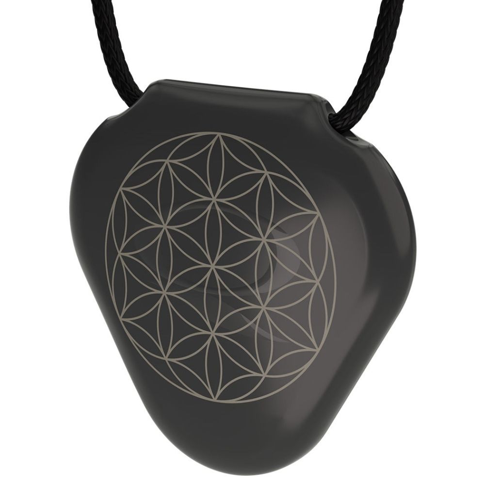 Q-Link SRT-3 Black Flower of Life Pendant