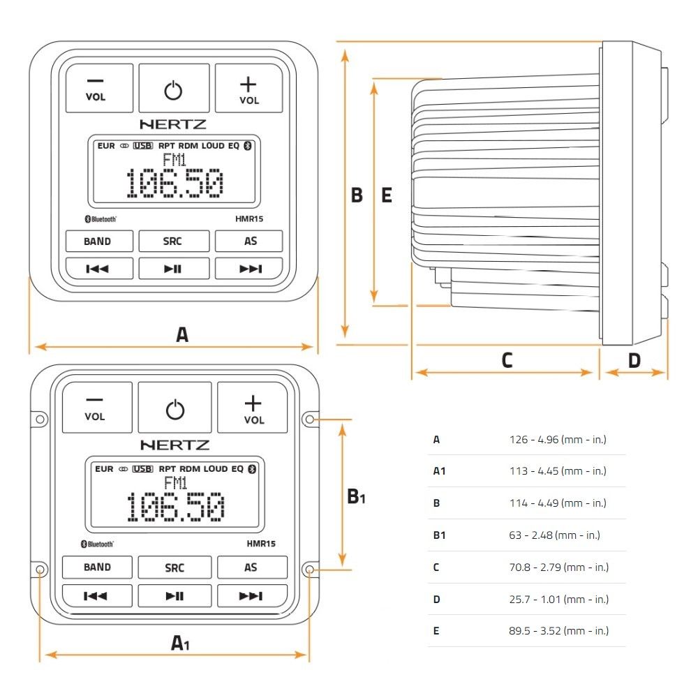 Hertz HMR 15D - DAB+ Digital Media Receiver