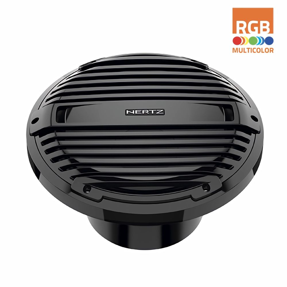 Hertz 1000W 12" 4 Ohm HMS RGB LED Marine Subwoofer - Total Black