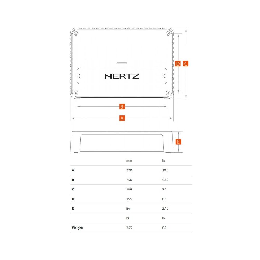 Hertz 1010W Venezia V5C Marine 5-3 Channel Amplifier - 12V