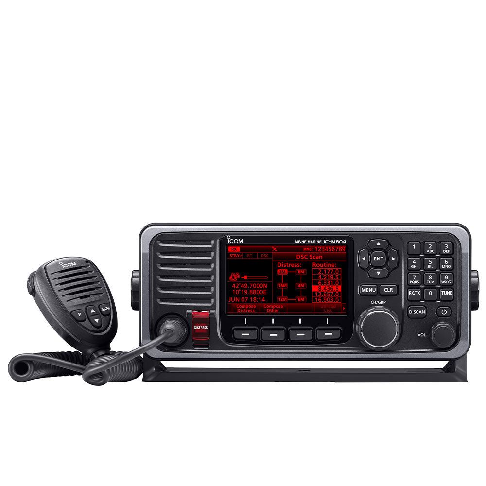 Icom M804 MF/HF SSB Transceiver & AT141 Antenna Tuner Unit - 24V