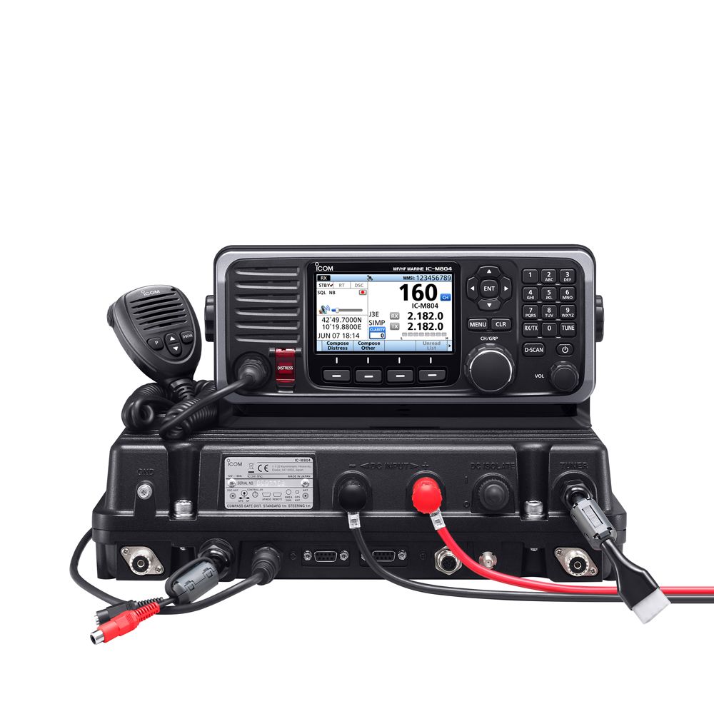 Icom M804 MF/HF SSB Transceiver & AT141 Antenna Tuner Unit - 24V