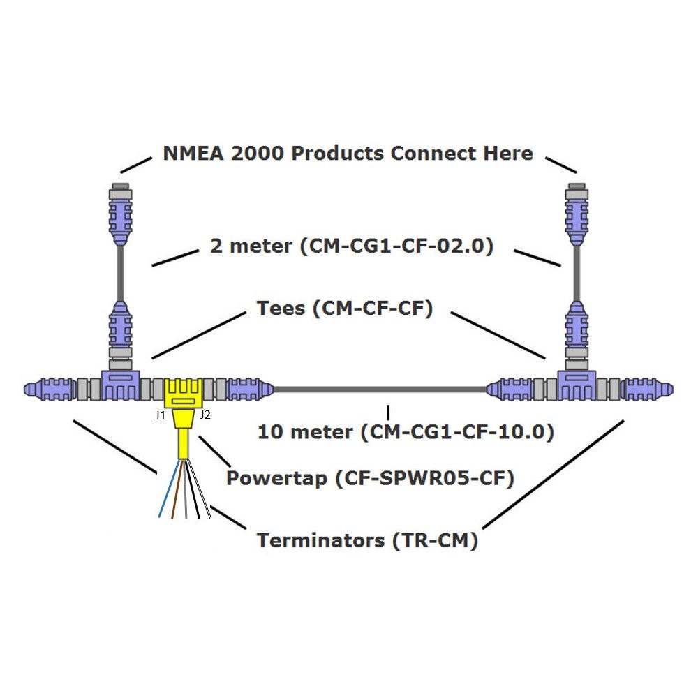 Maretron Cable Starter Kit 02 - NMEA2000 Micro Cable