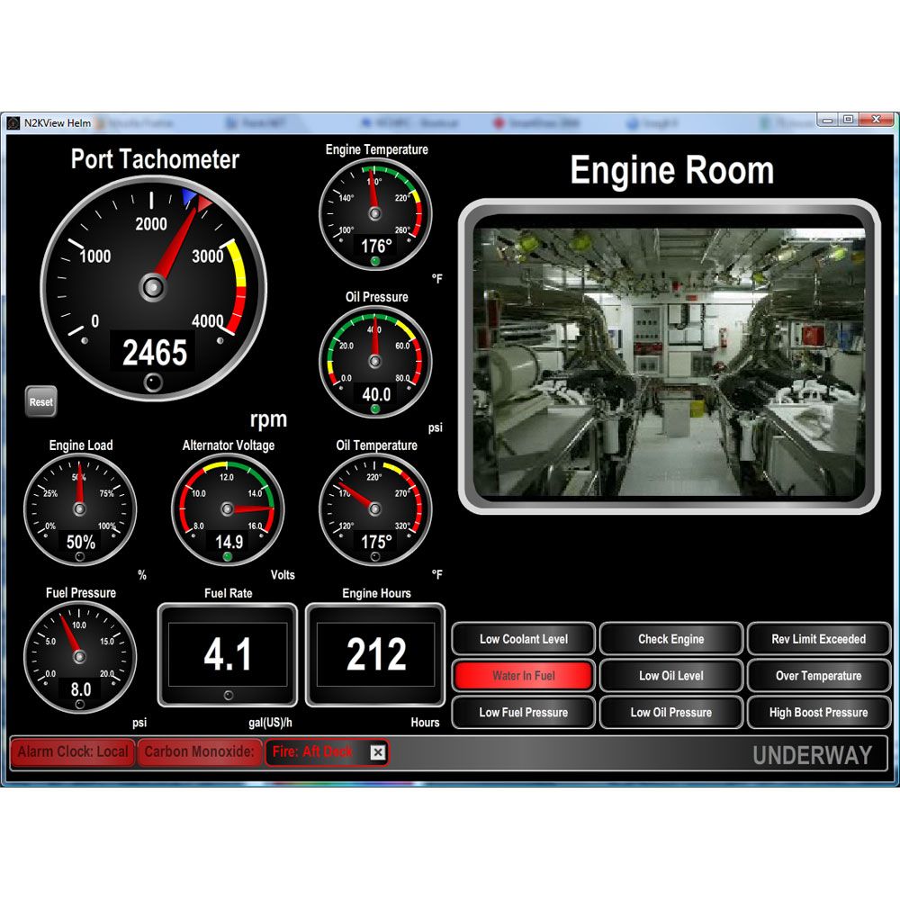 Maretron Vessel Monitoring and Control Software for PC NMEA 2000