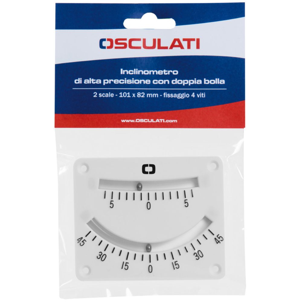 Osculati Double Bubble Inclinometer - 100 x 80mm