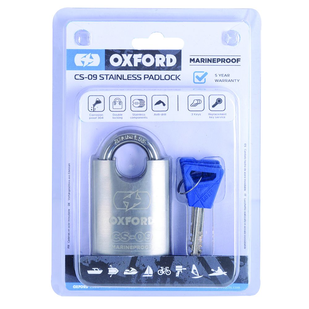 Oxford CS09 Marine Stainless Padlock