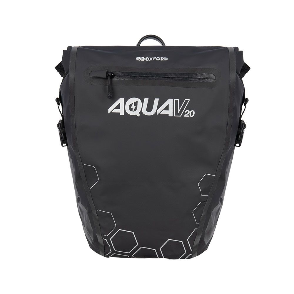 Oxford Aqua V 20 QR Single Pannier - Black 