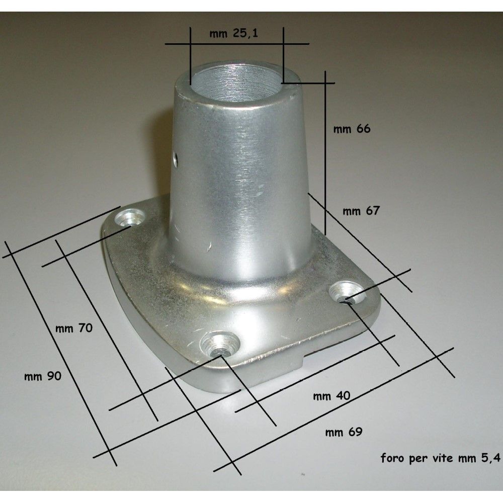 Osculati Stanchion Base - Slope 7°