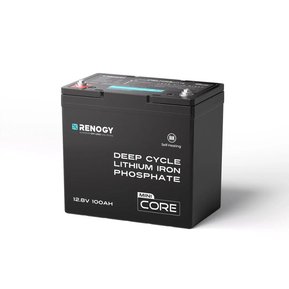 Renogy DuoHeat Tech - CORE Mini LiFePO4 Battery - 12V 100Ah
