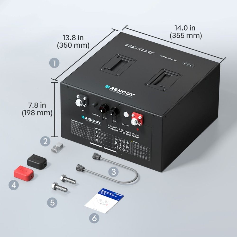 Renogy Pro Underseat Lithium Battery With BT & Canbus - 12.8V 500Ah