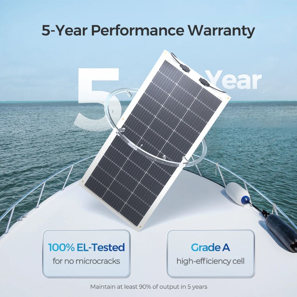 Renogy 100W Lightweight Flexible Monocrystalline Solar Panel