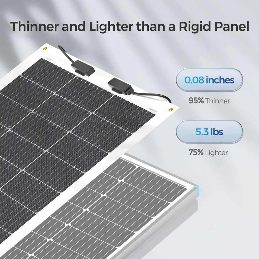Renogy 100W Lightweight Flexible Monocrystalline Solar Panel