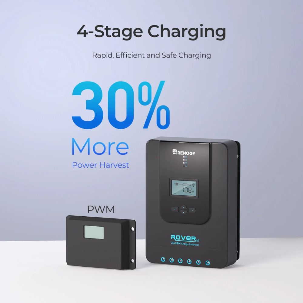 Renogy Rover Li MPPT Solar Charge Controller With Bluetooth - 20A