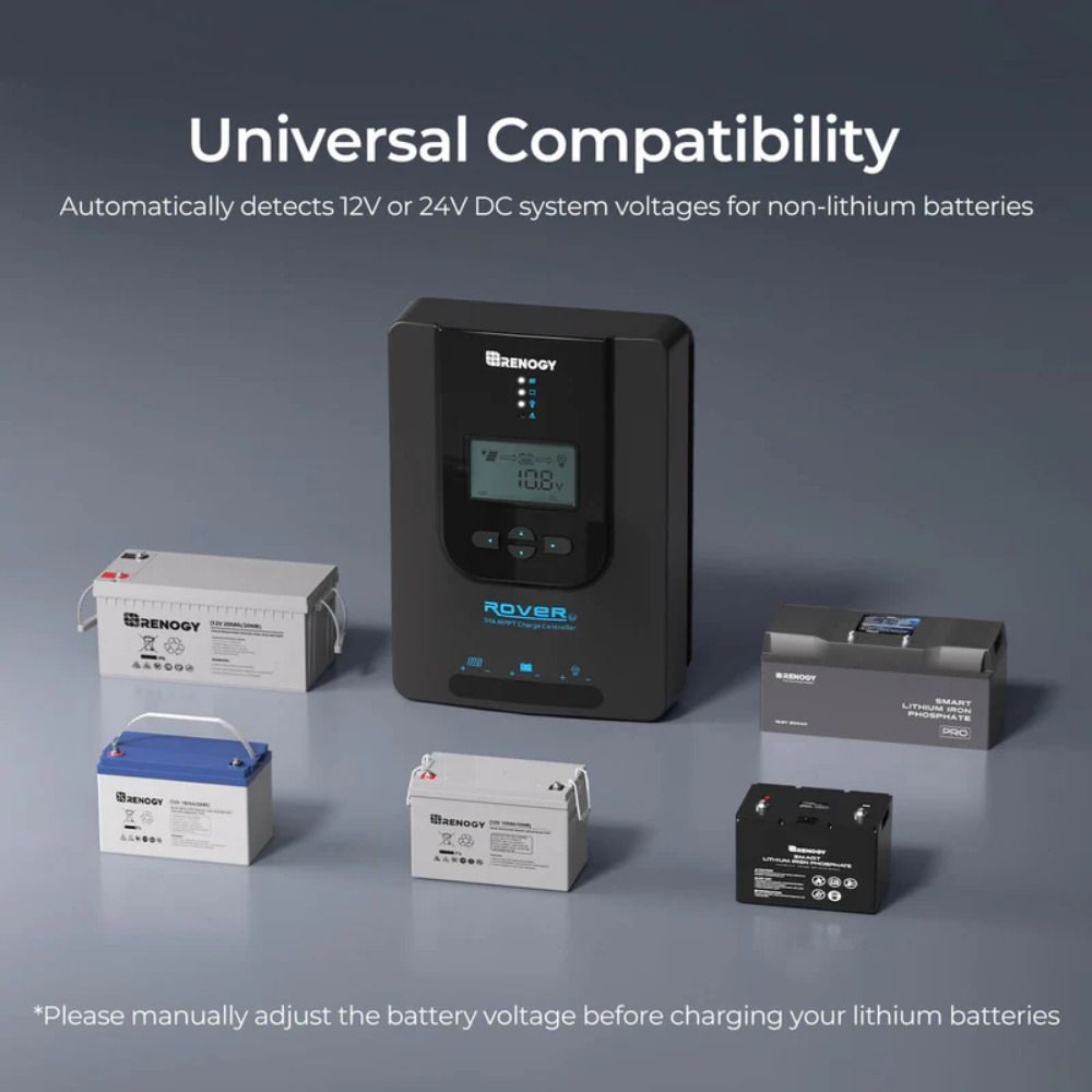 Renogy Rover Li MPPT Solar Charge Controller With Bluetooth - 30A