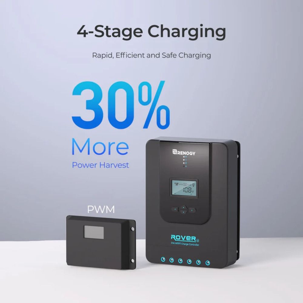 Renogy Rover Li MPPT Solar Charge Controller With Bluetooth - 30A