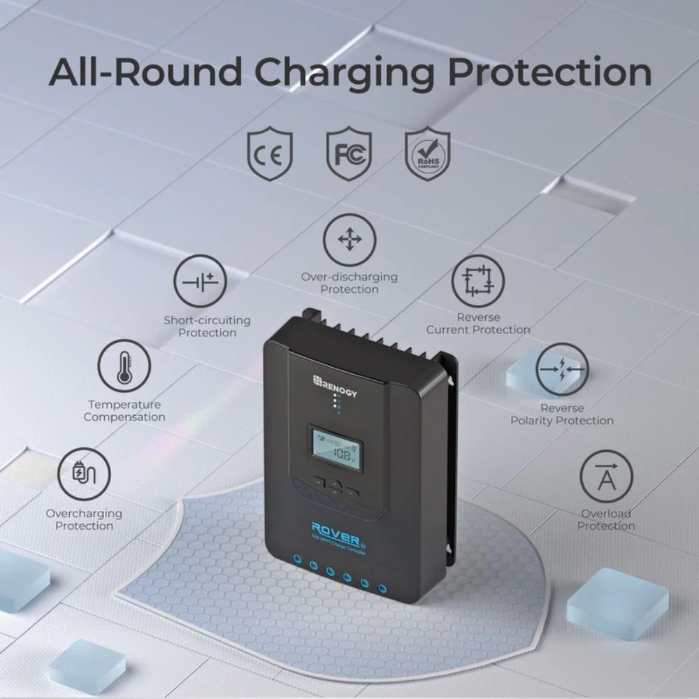 Renogy Rover Li MPPT Solar Charge Controller With Bluetooth - 30A