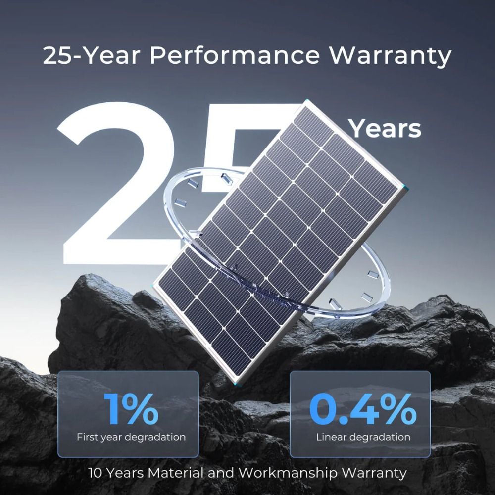 Renogy 100W Narrow Rigid Solar Panel