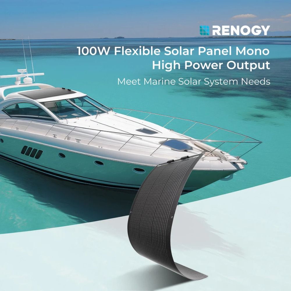 Renogy 100W Lightweight Flexible Monocrystalline Solar Panel