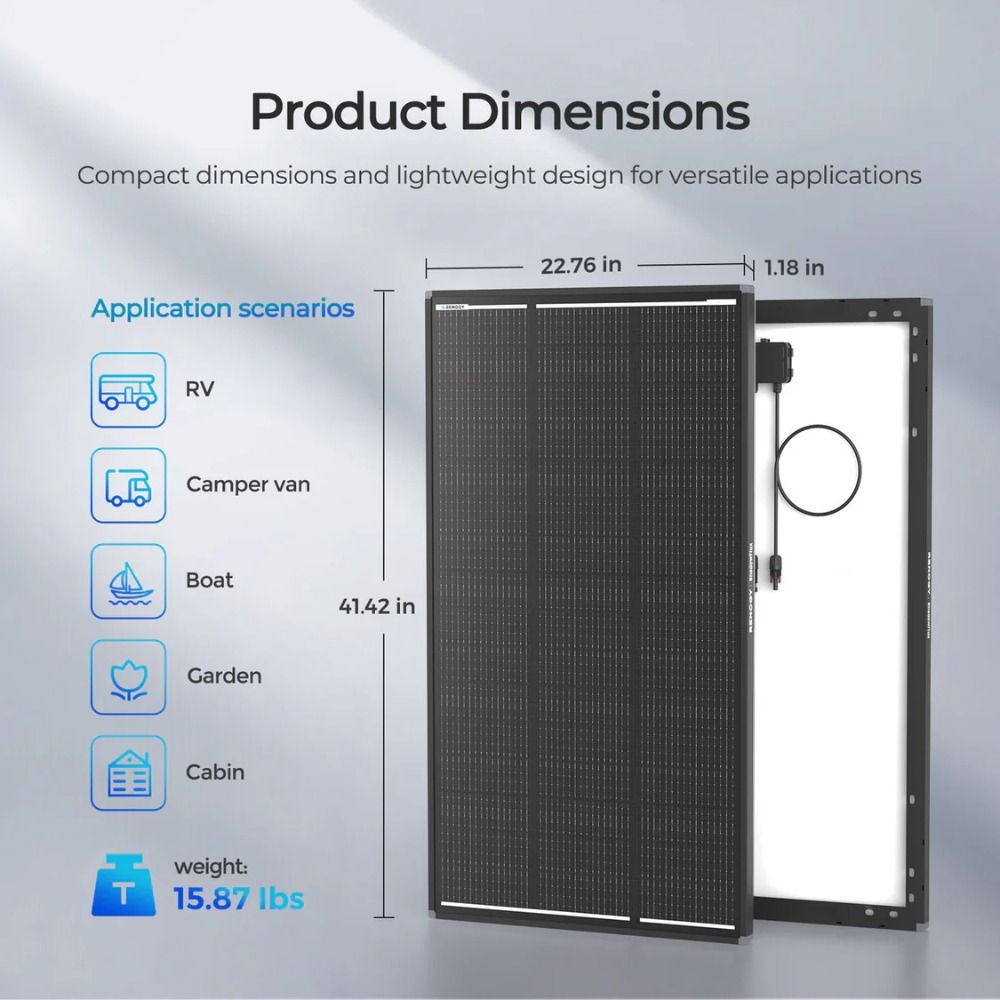Renogy 120W ShadowFlux Anti-Shading Rigid Solar Panel