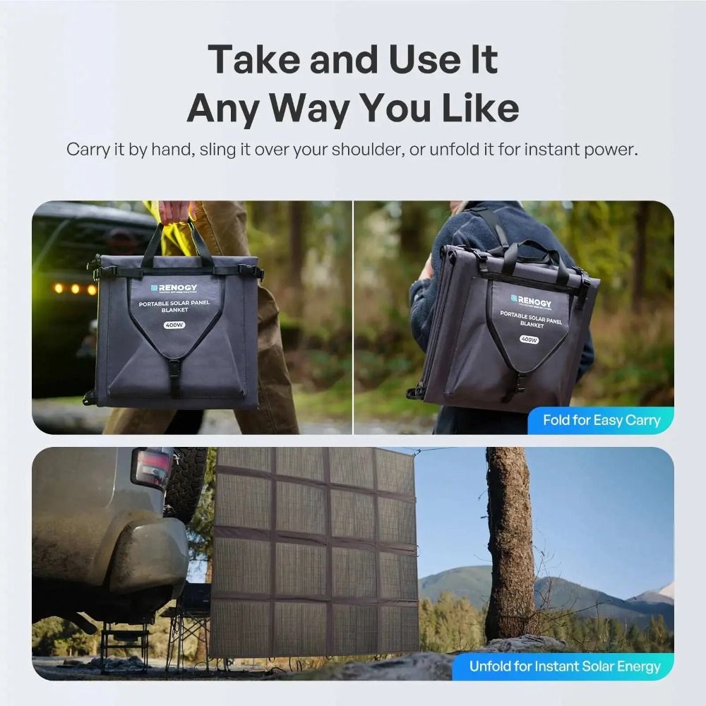 Renogy 400W Portable Fold Up Solar Panel Blanket