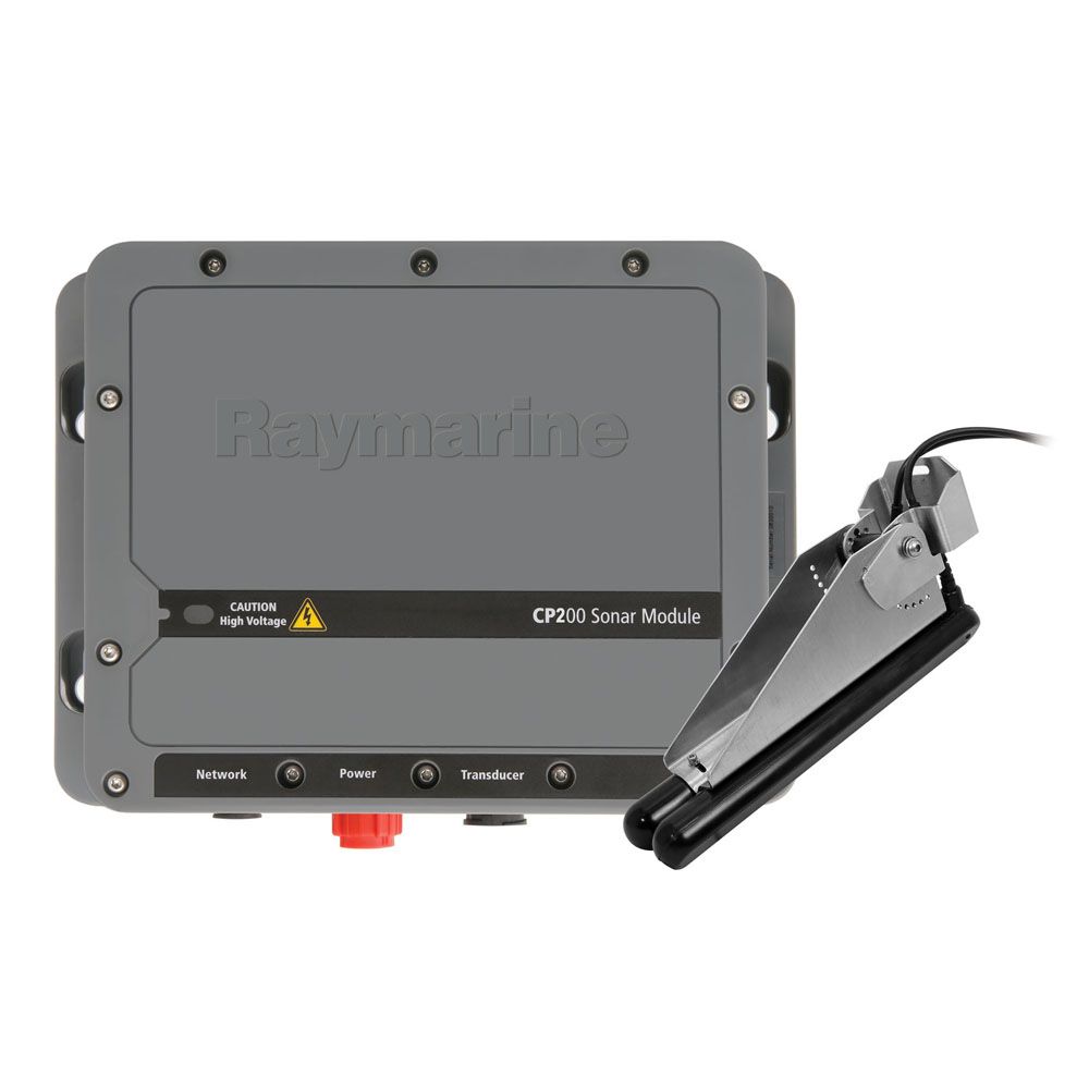 Raymarine CP200 SideVision Sonar -With Transom Mount CPT-200 SV & Temp CHIRP Transducer Pack (705-E70257)