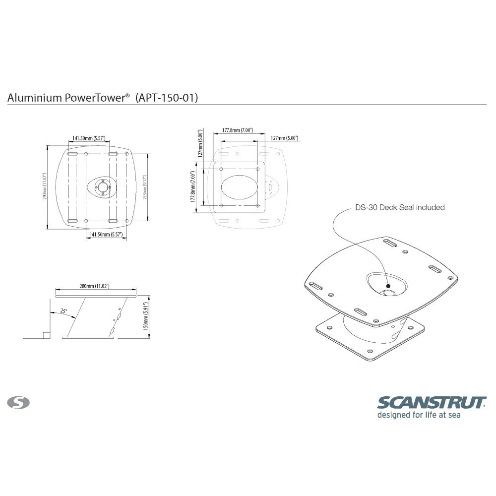Scanstrut APT-150-01 Aluminium PowerTower