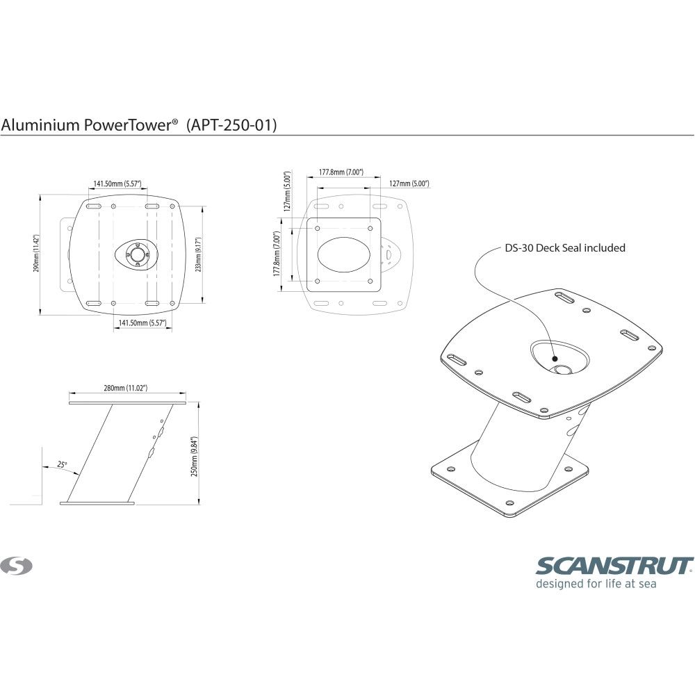 Scanstrut APT-250-01 Aluminium PowerTower