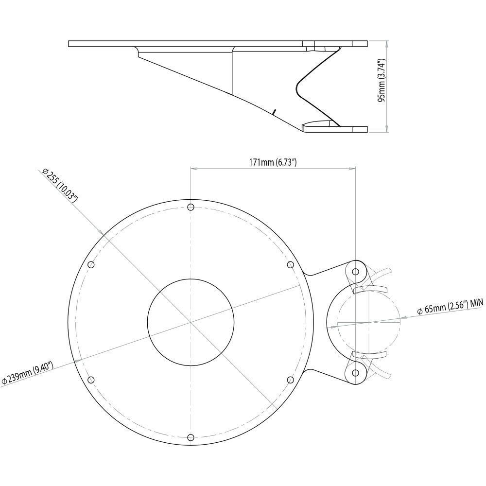 Scanstrut CAM-MM-03 Mast Mount