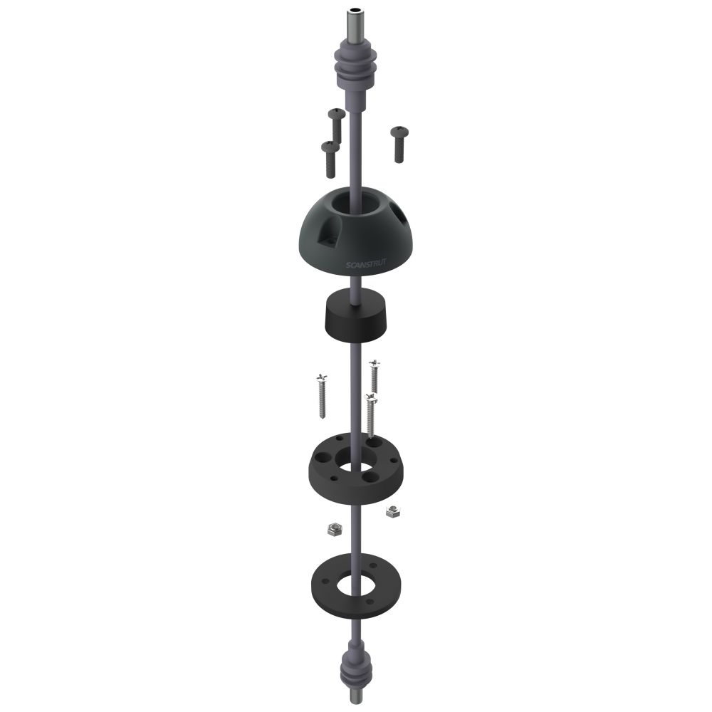 Scanstrut DS16-SL-BLK Starlink Compatible Vertical Cable Seal - Black
