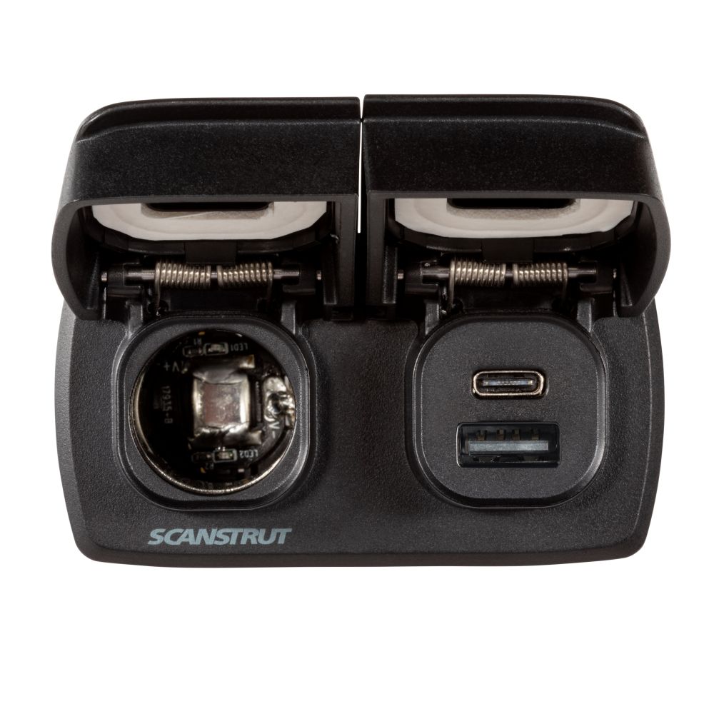 Scanstrut Flip Pro Multi - 12V  USB-A & C Socket (Front or Rear Fit)