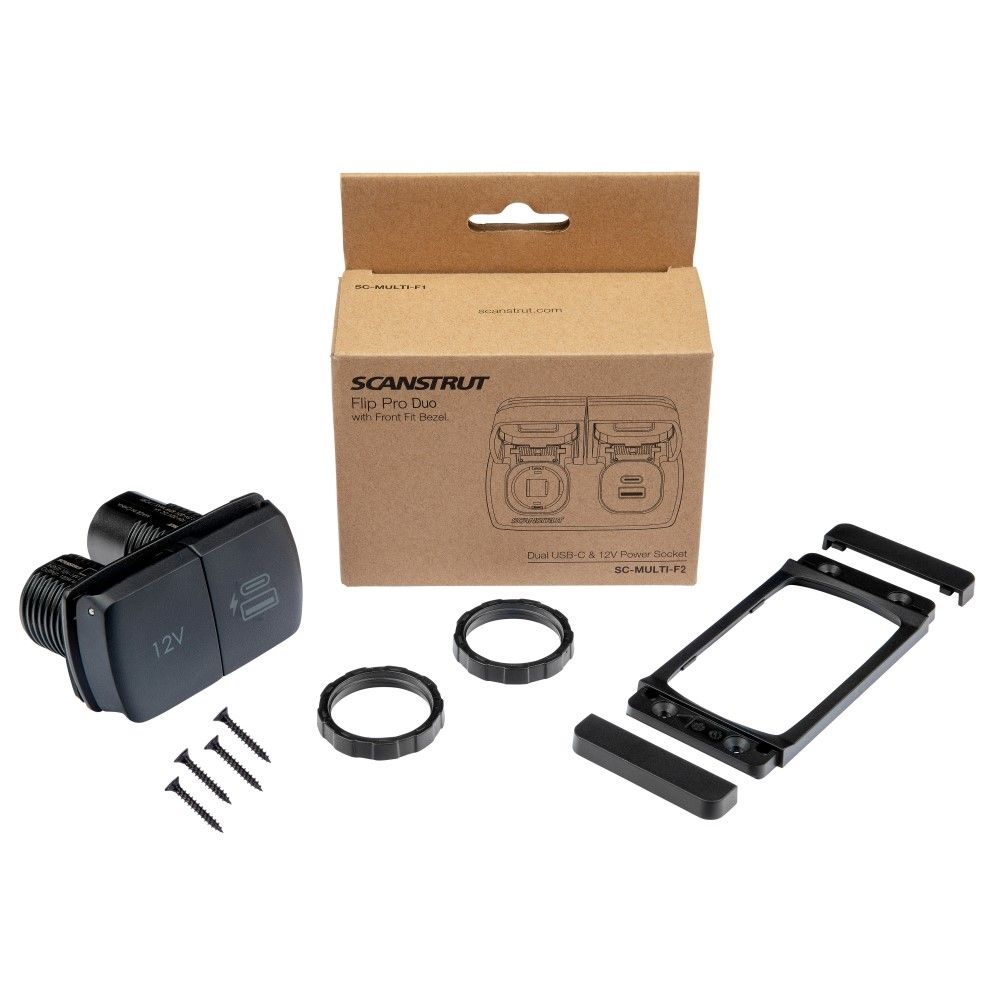 Scanstrut Flip Pro Multi - 12V  USB-A & C Socket (Front or Rear Fit)