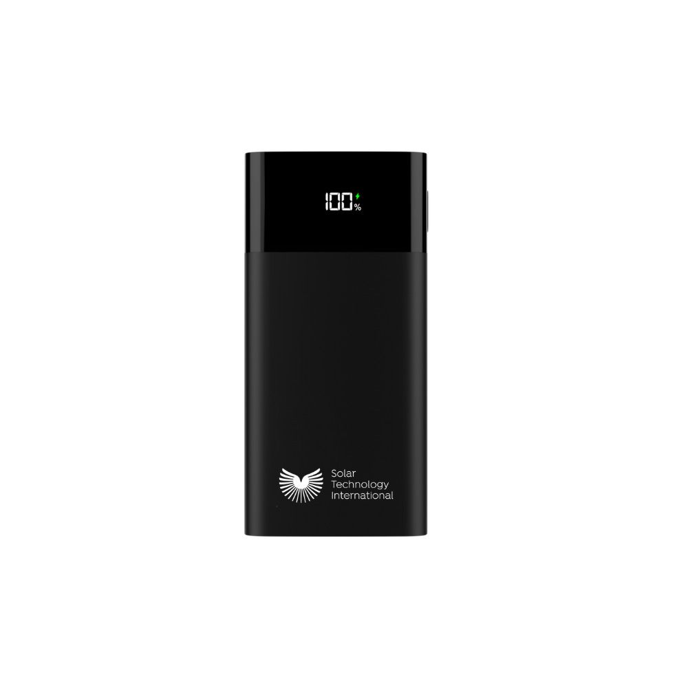 Solar Technology Hubi Portable Power Bank & 24W USB Solar Charger Bundle