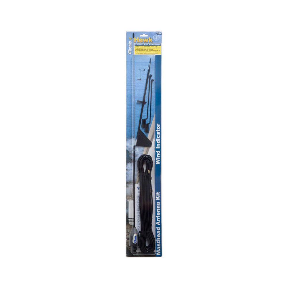 Shakespeare 0.9m V-Tronix stainless steel whip hawk wind indicator 