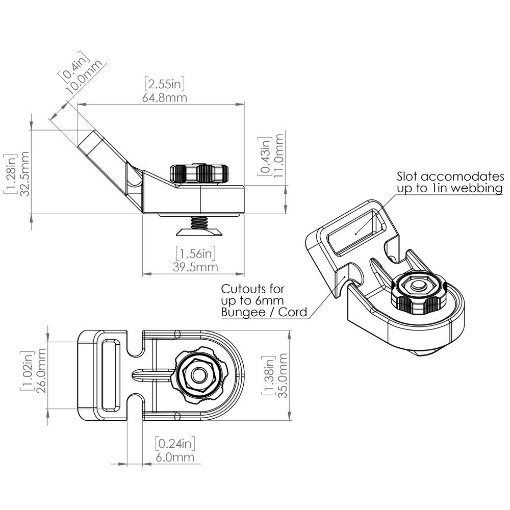 Railblaza TracMount Tiedown Kit (Pair)