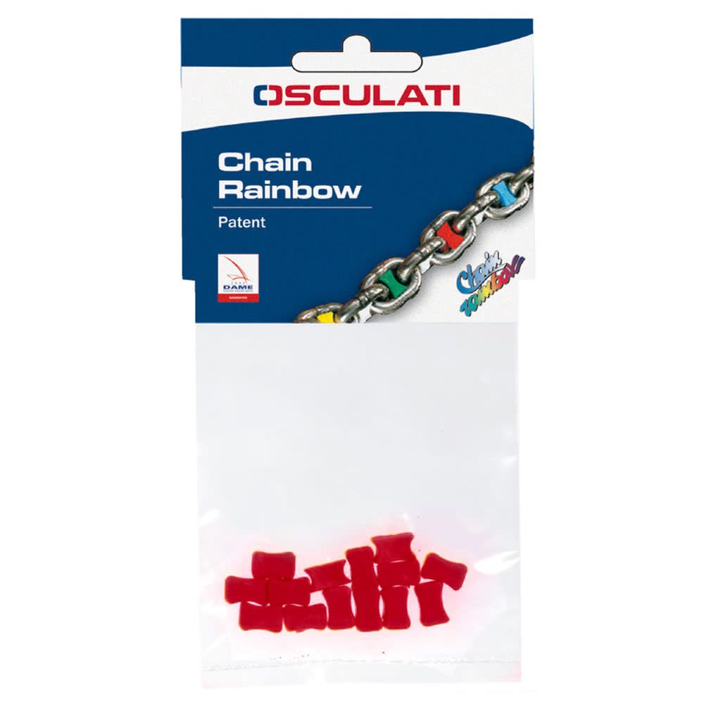 Osculati Chain Markers 8 Pack - Red 10mm