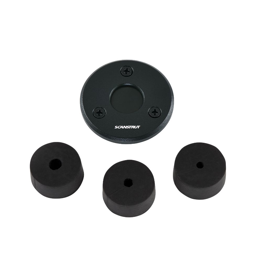 Scanstrut DS-LP-21A-BLK Black Aluminum Low Profile Cable Seal 4-9mm