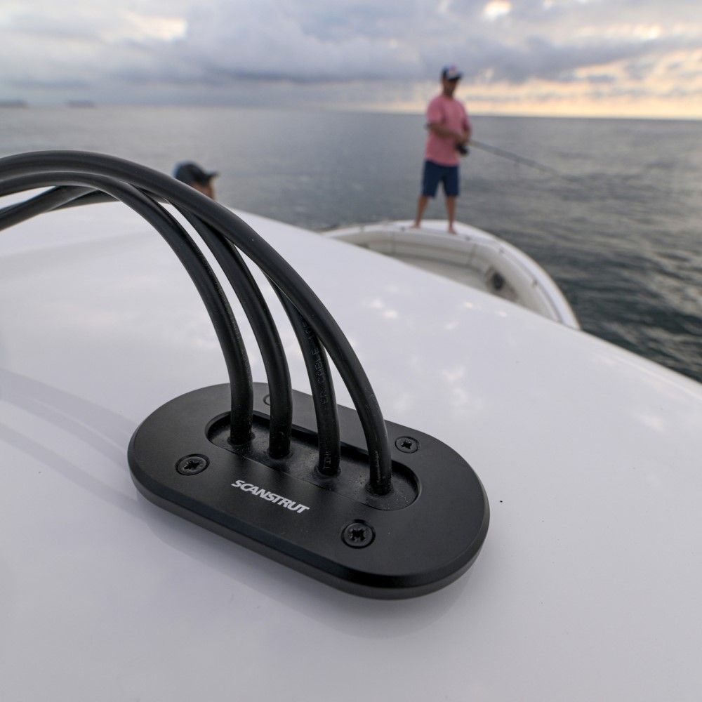 Scanstrut DS-LP-MULTI-BLK Black Aluminum Low Profile Multi Cable Seal